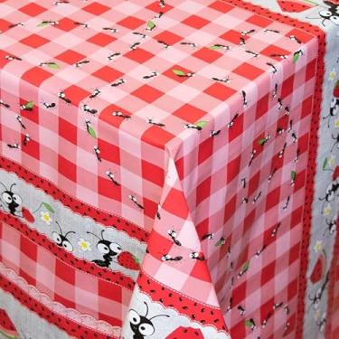 Imagem de Toalha de Mesa Térmica Impermeável Plástico para 4 6 8 e 10 Lugares (9,4 Cadeiras 1,40x1,40)