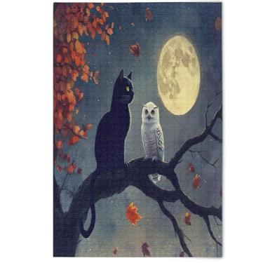 Imagem de 1000 Pieces Jigsaw Puzzles for Adults Animal Colorful Art Cute Cartoon Owl Cat Animal Creative Jigsaw Puzzles Tech Game Puzzle Gifts, 1000 Pieces, 29.5" x 19.7"