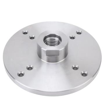 Imagem de Zhjvihx Placa Frontal de Torno de Madeira, Rosca de 6 Polegadas e 33 Mm, 8 Furos de Montagem, Placa de Suporte de Mandril de Aço para Máquina de Marcenaria, Acessórios de Torno