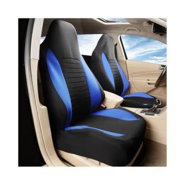 Imagem de Sandfren Capas de assento dianteiro de carro, 2 peças compatíveis com airbag, protetor de assento dianteiro de veículo, antiderrapante, interior automotivo, capas de cadeira, almofadas universais para