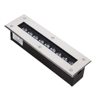 Imagem de Refletor LED externo IP67 à prova d'água, luminária de solo retangular de 85 mm e 265 V, ideal para iluminação de escadas, caminhos e paisagens.