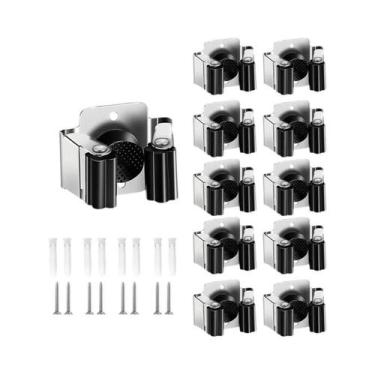 Imagem de Suporte De Parede Em Aço Inoxidável Para Vassouras E Rodos, Organizado