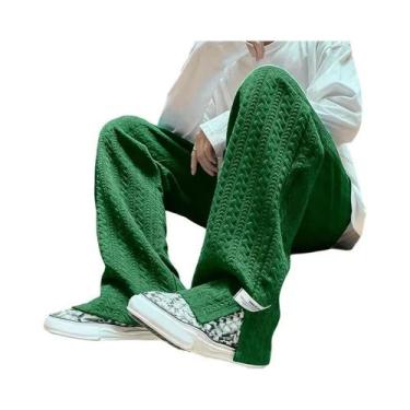 Imagem de Calças De Moletom Masculinas Baggy Hip Hop, Moda Casual Para Outono E 