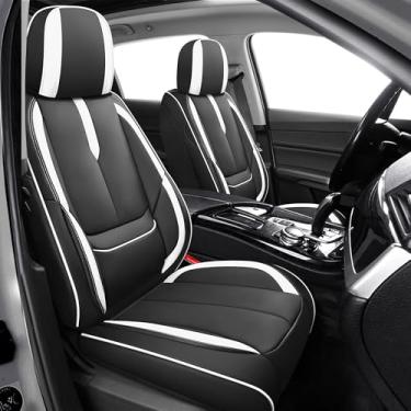 Imagem de YuCen Capas de assento de carro adequadas para Toyota RAV4 2019-2025 protetor de assento de couro respirável impermeável, compatível com airbag, fácil de instalar e limpar, interior automotivo durável