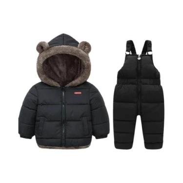 Imagem de Conjunto De Roupas De Inverno Para Meninos E Meninas, Casaco De Lã De 