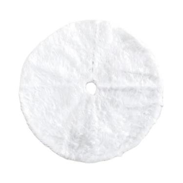 Imagem de Saia De Natal De Pelúcia Branca 78 90 122cm Base Para Árvore De Natal 