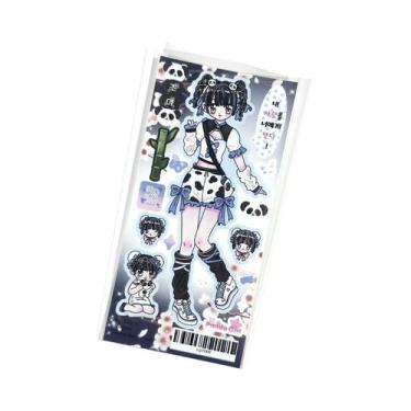 Imagem de Adesivos De Personagens De Anjo E Demônio Para Diário, Planner, Scrapb