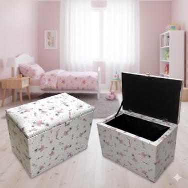 Imagem de Armazenamento médio, puff bau(BAILARINA CLARO)