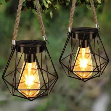 Imagem de Lanternas De Mesa LED Com Filamento Solar E27, Luzes Decorativas Para 