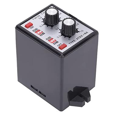 Imagem de Ymiko Interruptor de relé de Temporizador Duplo, relé de Atraso de Tempo de Controle Liga/desliga, Módulo de Temporização Multifuncional AC110V 220V