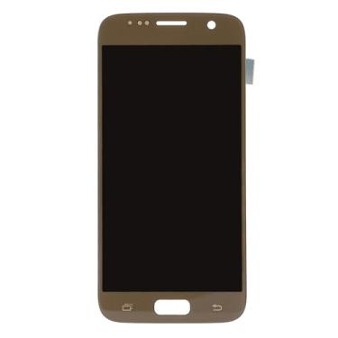 Imagem de Cryfokt Kit de Montagem TFT de Tela de Telefone para S7 Conjunto de Ferramentas de Reparo de Tela Sensível Ao Toque de Alta Clareza para Usuários de Telefone (Ouro)