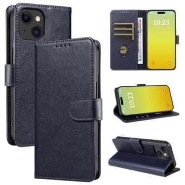 Imagem de Capa carteira para iPhone 17/17 Pro/Pro Max/iPhone 16 Pro Max [porta-cartão/compartimentos para dinheiro] [Suporte] Capa protetora magnética de couro premium à prova de choque capa flip para celular