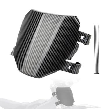 Imagem de PowerMotor Placa de número de bicicleta elétrica, substituição de licença frontal para Surron Talaria Sting MX3/R MX4 MX5 E-Bikes imitação de fibra de carbono