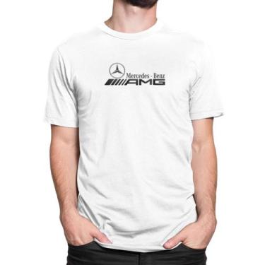 Imagem de Camiseta Masculina AMG Mercedes Benz Estampa Automotiva Gola Redonda 1