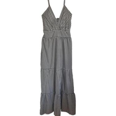 Imagem de Vestido Longo Midi Feminino Estampado Alcinha  Bojo 3 Maria Casual Fes