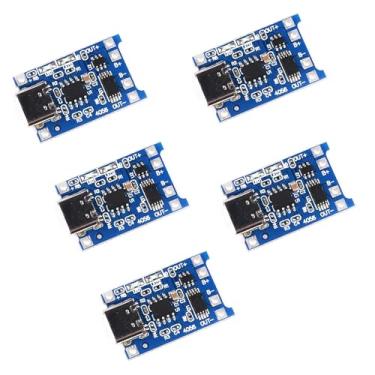 Imagem de ENHANA 5 peças TP4056 Tipo-C USB 1A 5V 18650 placa de carregamento de bateria de lítio com funções de proteção dupla Tipo-C USB C placa de carregamento de bateria de íon de lítio (5)