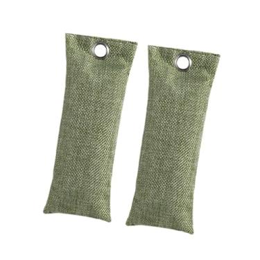 Imagem de oshhni Conjunto de 2 Sacos Purificadores de Ar para Sapatos, Luvas de Boxe e Carros - Desodorizadores de Sapatos, Luvas Esportivas e Outros Impermeáveis, Verde 50g
