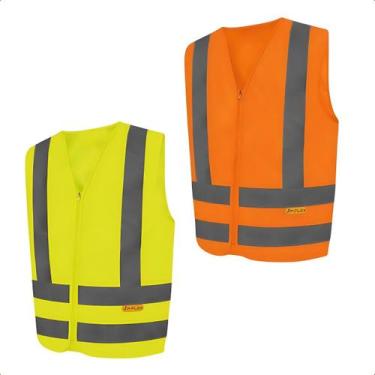 Imagem de Colete Refletivo Segurança Faixa Sinalizador Obras Transito - NoBrand,