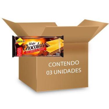 Imagem de Biscoito Wafer Chocolate Zero Lactose, Zero Açúcar Lowçucar contendo 3