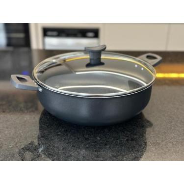 Imagem de Wok 30 Frigideira Grande Paella Caçarola Teflon Antiaderente - Imperia