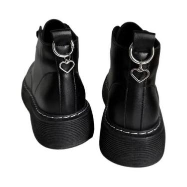 Imagem de Fivelas De Sapato Em Forma De Estrela Pentagrama, Coração E Cruz Para 