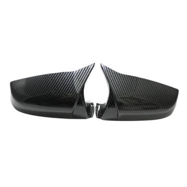 Imagem de Asa lateral espelho retrovisor capa Compatível com bmw 5 6 7 séries e60 e61 e63 e64 f01 F02-F04 f06 f07 f10 f11 f12 f13 fibra de carbono preto(Carbon One Pair)