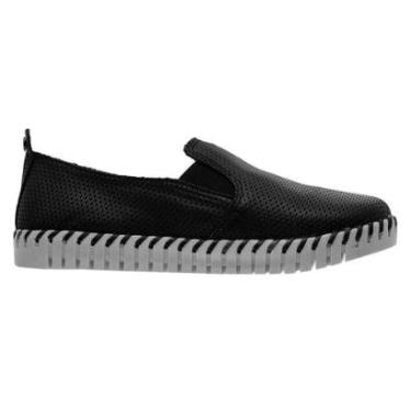 Imagem de Tênis Slip On Feminino Bottero 369508 Couro Preto-Feminino
