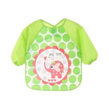 Imagem de Babadores Impermeáveis De Manga Longa Para Bebês, Avental Infantil Em 
