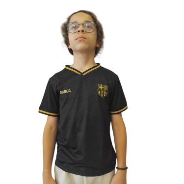 Imagem de Camiseta Barcelona Tucker Infantil Juvenil Licenciada Preta-Masculino