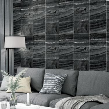 Imagem de Papel De Parede Essencial Pedra Cinza E Prata - Ess1026