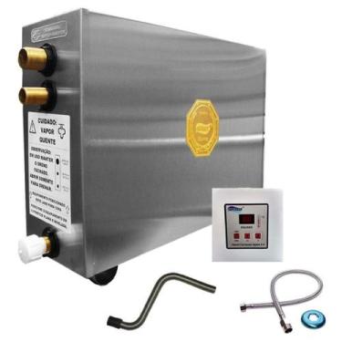 Imagem de Sauna Vapor Impercap 9kw 220 Bif + Tubo Aço + Comando Digital Impercap
