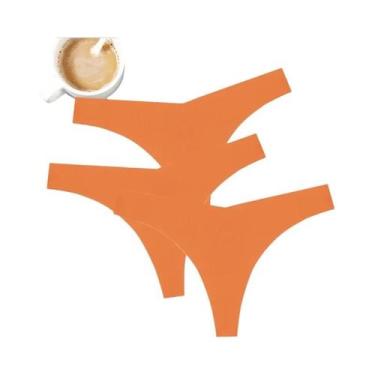 Imagem de Tanga Feminina Sem Costura De Cintura Baixa Em Formato V, Macia E Conf