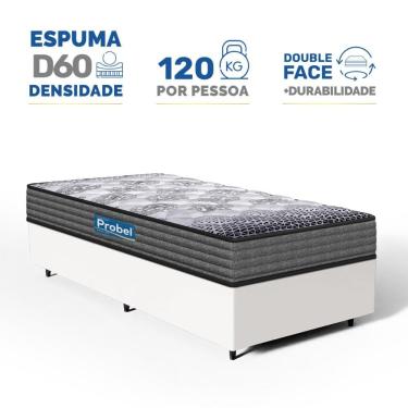 Imagem de Cama Box com Colchão de Espuma D60 Double Face Guarda Costas Comfort Force Probel Solteiro 88cm