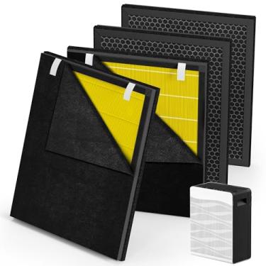 Imagem de Filtro de substituição C300 compatível com purificador de ar C300, HEPA e combo de filtro de carvão ativado por desodorização (animal de estimação, 4 unidades)