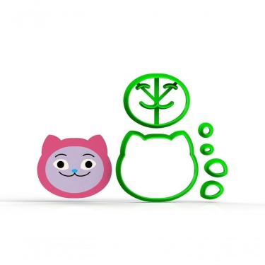 Imagem de Cortador Casa Mágica Da Gabby - Dj Catnip Tamanho 6 Cm