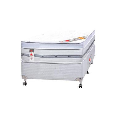 Imagem de Cama Box + Colchão Castor Solteiro Niponpedic One Face Pocket 88x188x60cm