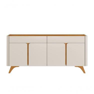 Imagem de Buffet Aros 4 Portas Pés Madeira Maciça - Mavaular