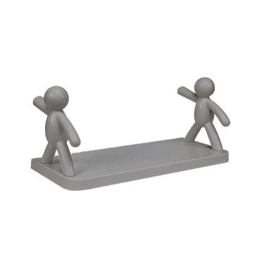 Imagem de Prateleira Organizadora Multiuso Bonecos Cinza