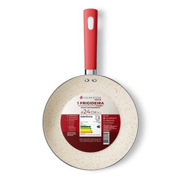 Imagem de Frigideira Euro Home Intense 24cm Alumínio Antiaderente Cabo Soft Touch
