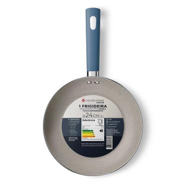 Imagem de Frigideira Euro Home Intense 24cm Alumínio Antiaderente Cabo Soft Touch