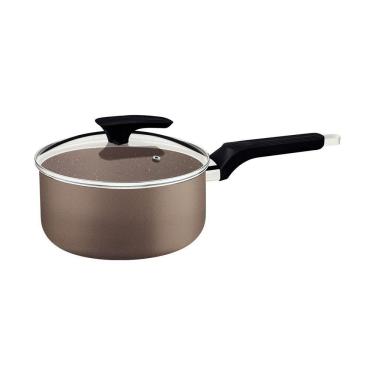 Imagem de Panela Tramontina Milazzo Alumínio Antiaderente Starflon Max Amêndoa 18 Cm Tramontina