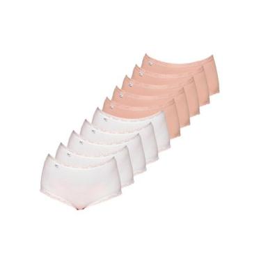 Imagem de Kit com 10 Calcinhas Alta Star Max Triumph 24649 Colorido, Marrom, 54