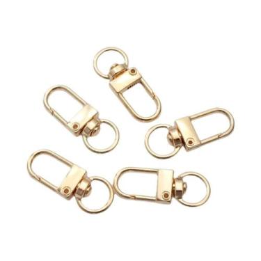 Imagem de Ganchos De Fecho Lagosta Banhados a Ouro E Prata Coloridos, 10 Peças, 