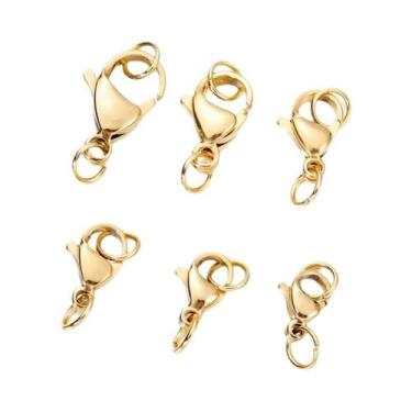 Imagem de 30 Peças De Fechos Lagosta E Argolas De Aço Inoxidável Para Fabricação