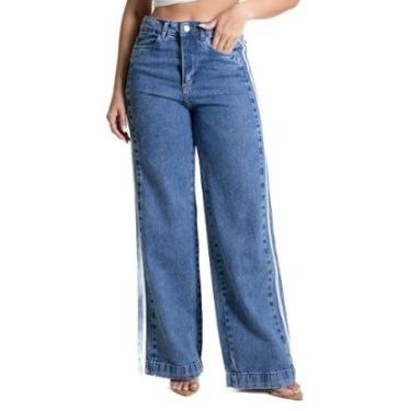 Imagem de Calça Jeans Sawary Wide Leg - 281713 - INDIGO 46-Feminino