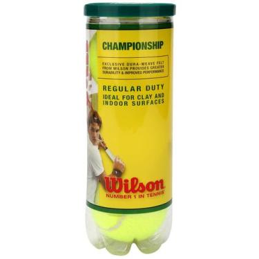 Imagem de Bola Tennis Wilson Championship Regular Duty, Verde limão, Único