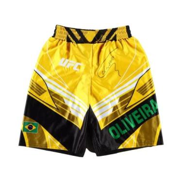 Imagem de Shorts De Luta MMA Retro UFC Oversized Assinados Por Charles Oliveira 