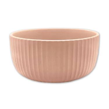 Imagem de Bowl Tigela Cumbuca De Cerâmica Rosa 11cm Salada Fruta - Wellmix