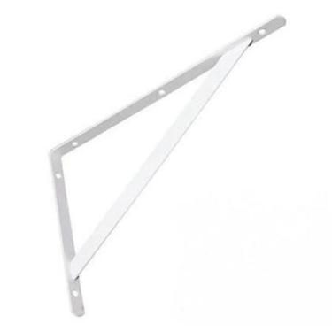 Imagem de Cantoneira Metalica Mao Francesa Branca 40cm Bestfer