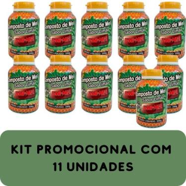 Imagem de Composto Antigripal Farmel Mel e Limão 350g Kit Promocional 11 Unidade